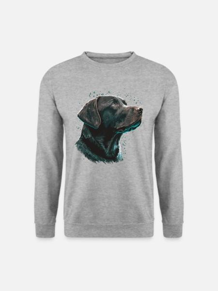 Wishing Labrador Retriever - Unisex Sweatshirt - salt & pepper
