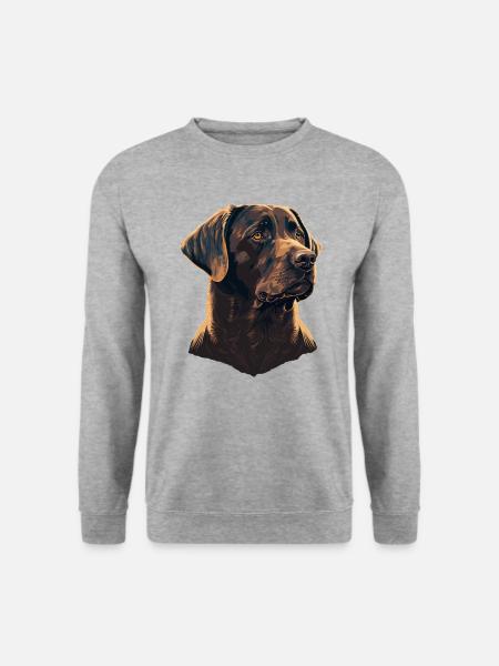 Brave Labrador Retriever - Unisex Sweatshirt - salt & pepper