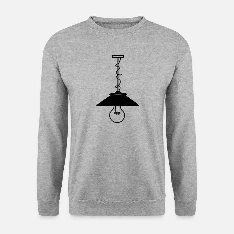 Pendelleuchte - Unisex Pullover - Weißgrau meliert