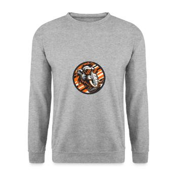 Mammut Bande dessinée Cool Été - Sweat-shirt Unisexe - gris chiné - Devant - Alina (178cm) & Michal (187cm)