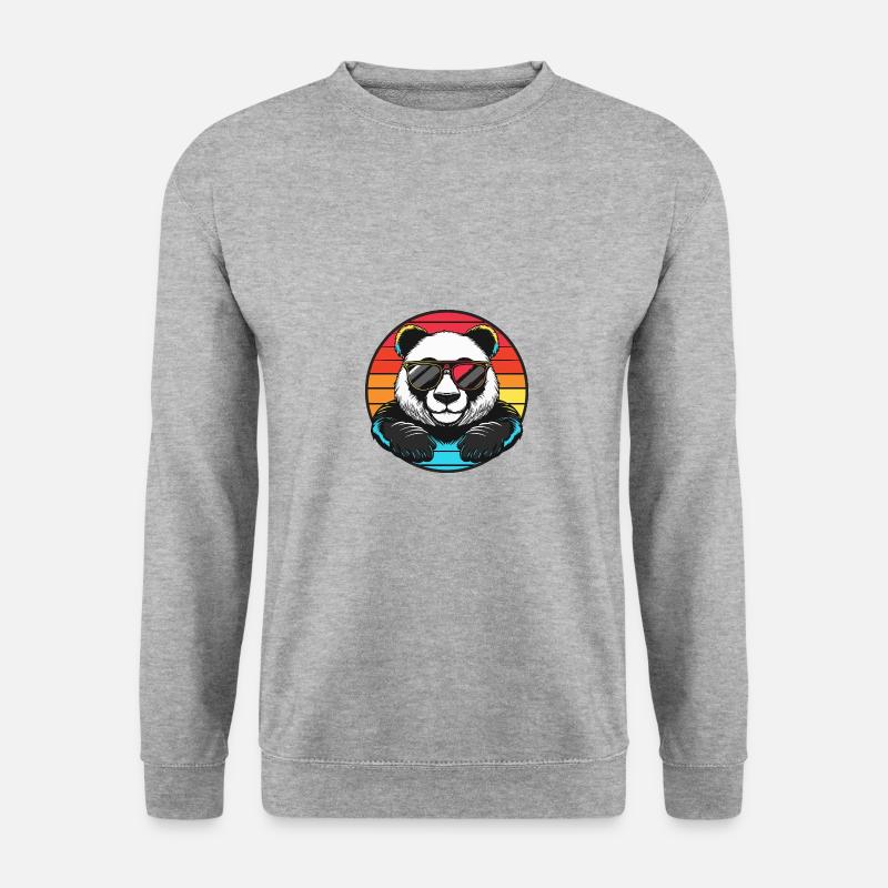 Panda Comic Cool Summer - Unisex Sweatshirt - salt & pepper