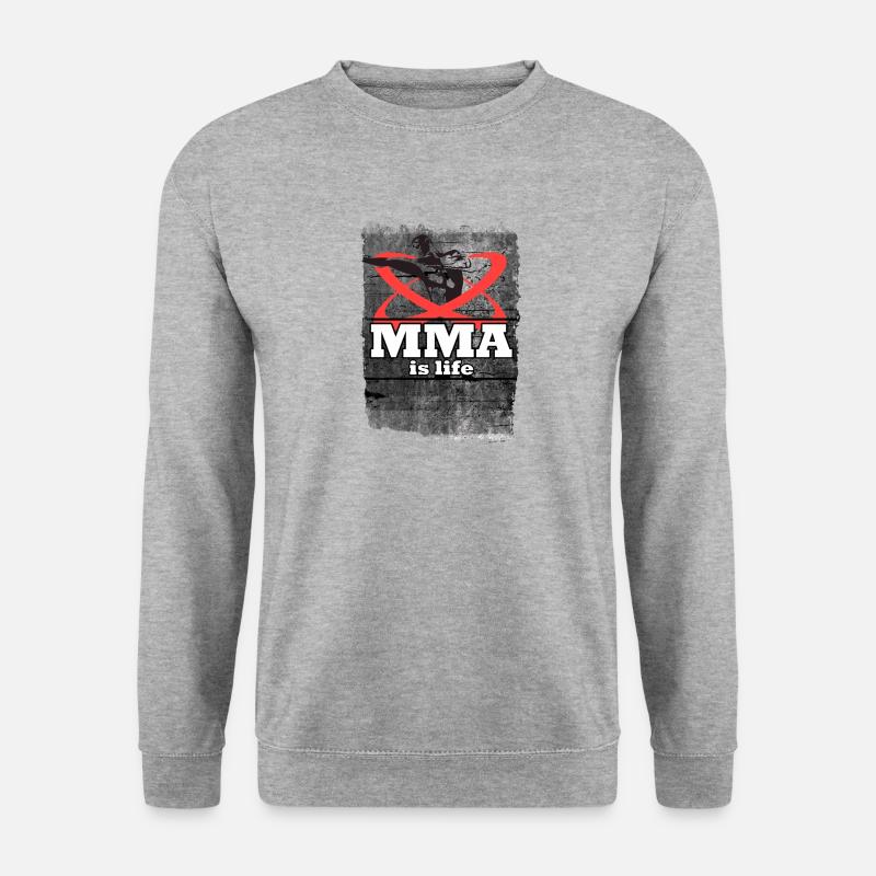 MMA - Unisex Pullover - Weißgrau meliert