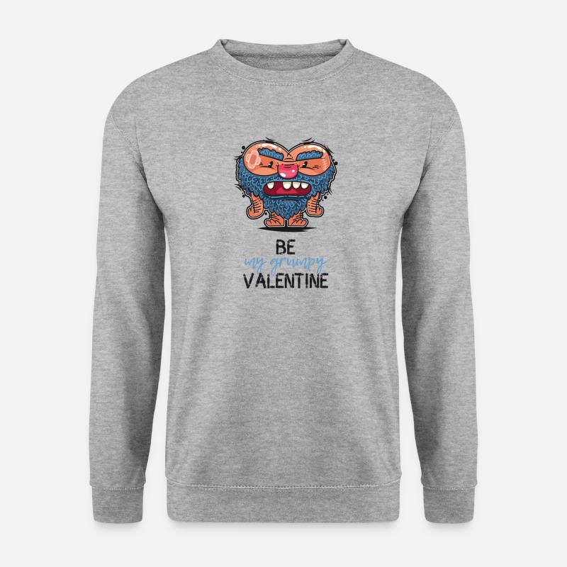 Grumpy Valentine - Sweat-shirt Unisexe - gris chiné