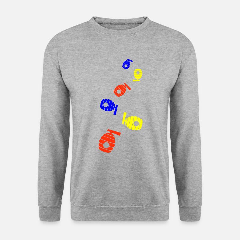 Imker Icon honig - Unisex Pullover - Weißgrau meliert