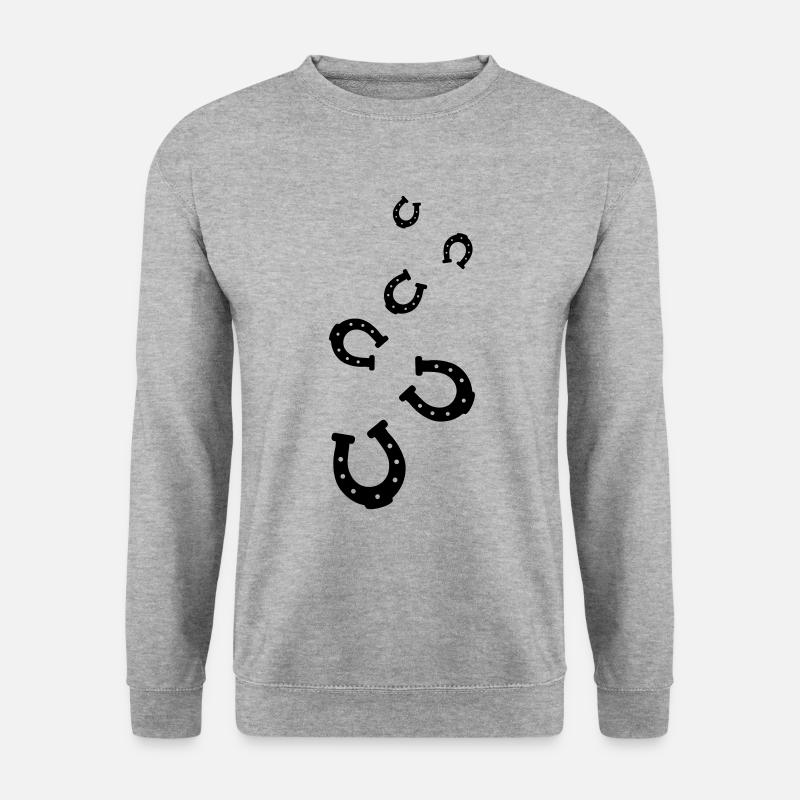Horseshoe Icon - Unisex Sweatshirt - salt & pepper