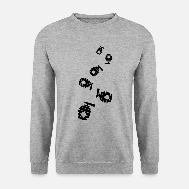 Imker Icon honig - Unisex Pullover - Weißgrau meliert