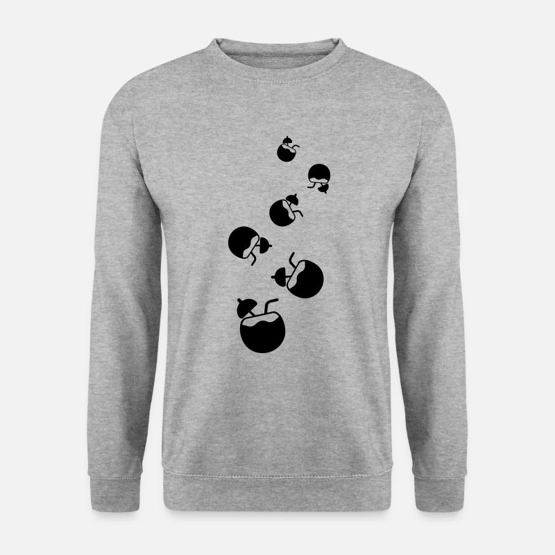 Kokos Icon Symbol - Unisex Pullover - Weißgrau meliert