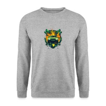 electric car 2 - Sweat-shirt Unisexe - gris chiné - Devant - Alina (178cm) & Michal (187cm)