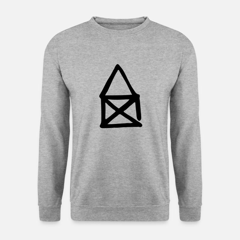 Haus Nikolaus - Unisex Pullover - Weißgrau meliert