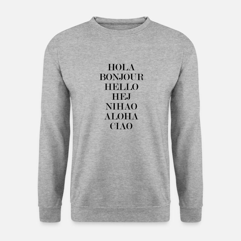 greetings - Unisex Sweatshirt - salt & pepper