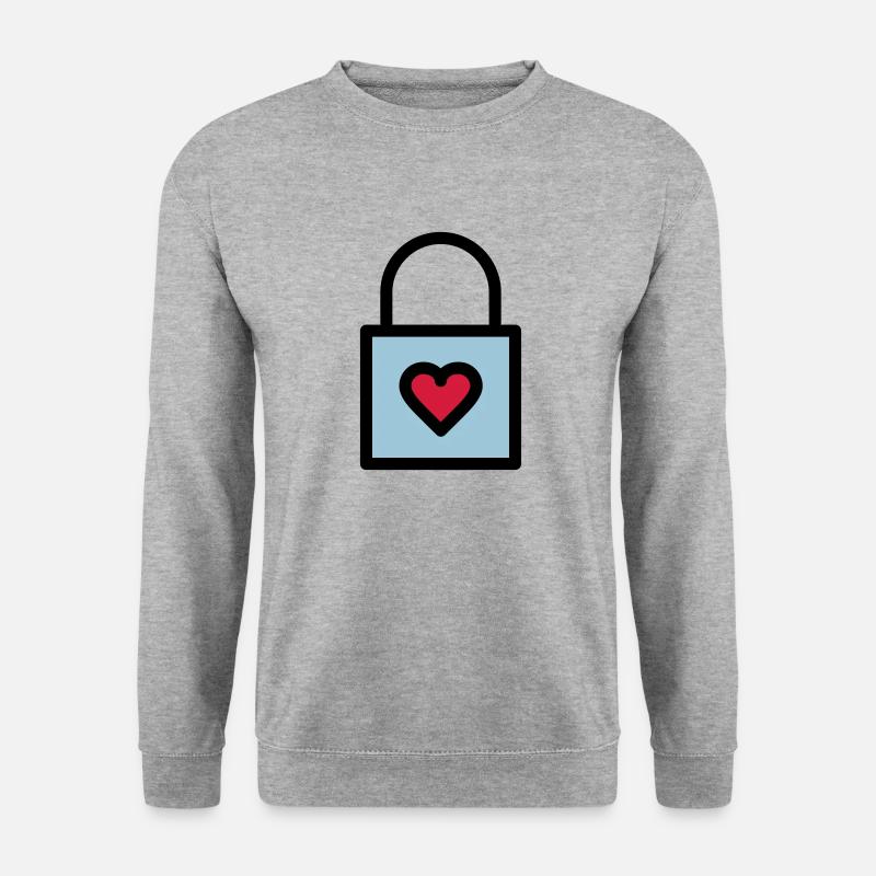 Padlock, love lock - Unisex Sweatshirt - salt & pepper