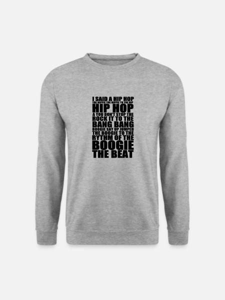 hiphop_delight_2 - Unisex Pullover - Weißgrau meliert