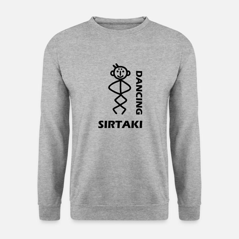 Sirtaki Dancing - Unisex Pullover - Weißgrau meliert