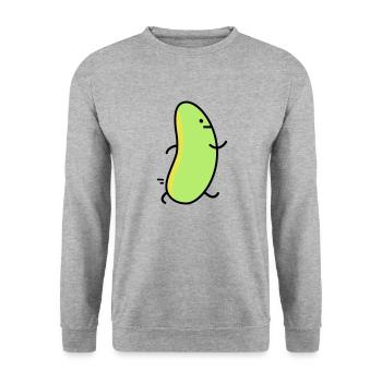 Funny bean - Unisex Sweatshirt - salt & pepper - Front - Alina (178cm) & Michal (187cm)