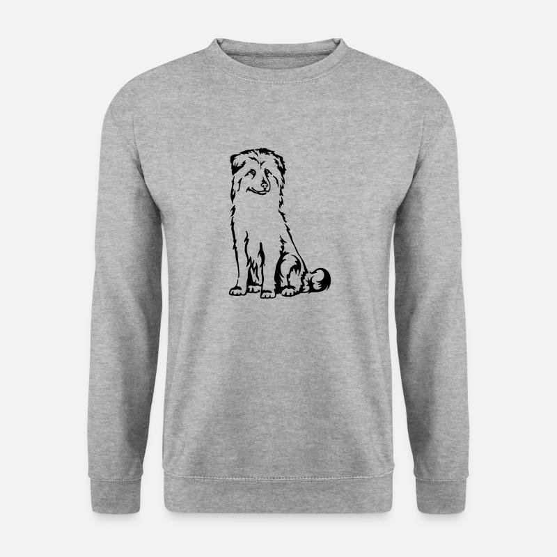 Berger des Pyrènèes - Unisex Pullover - Weißgrau meliert
