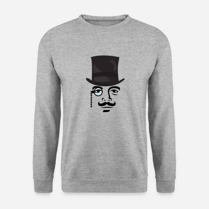 Gentleman - Unisex Pullover - Weißgrau meliert