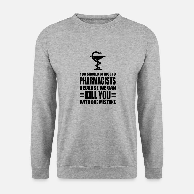 Pharmacists Apotheke Geschenk - Unisex Pullover - Weißgrau meliert