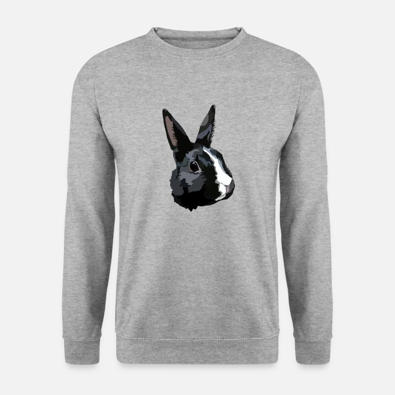 Rabbit black and white - Unisex Sweatshirt - salt & pepper