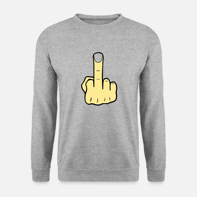 Middlefinger - Unisex Sweatshirt - salt & pepper