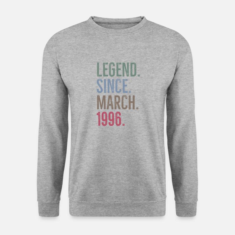 Legend Since March 1996 - Unisex Sweatshirt - salt & pepper