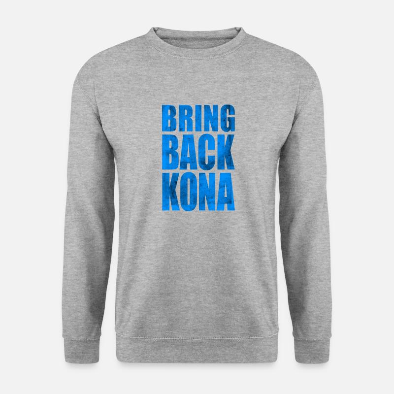KONA 2023 SWIM CYCLING RUNNING SPORT TRIATHLET - Unisex Pullover - Weißgrau meliert