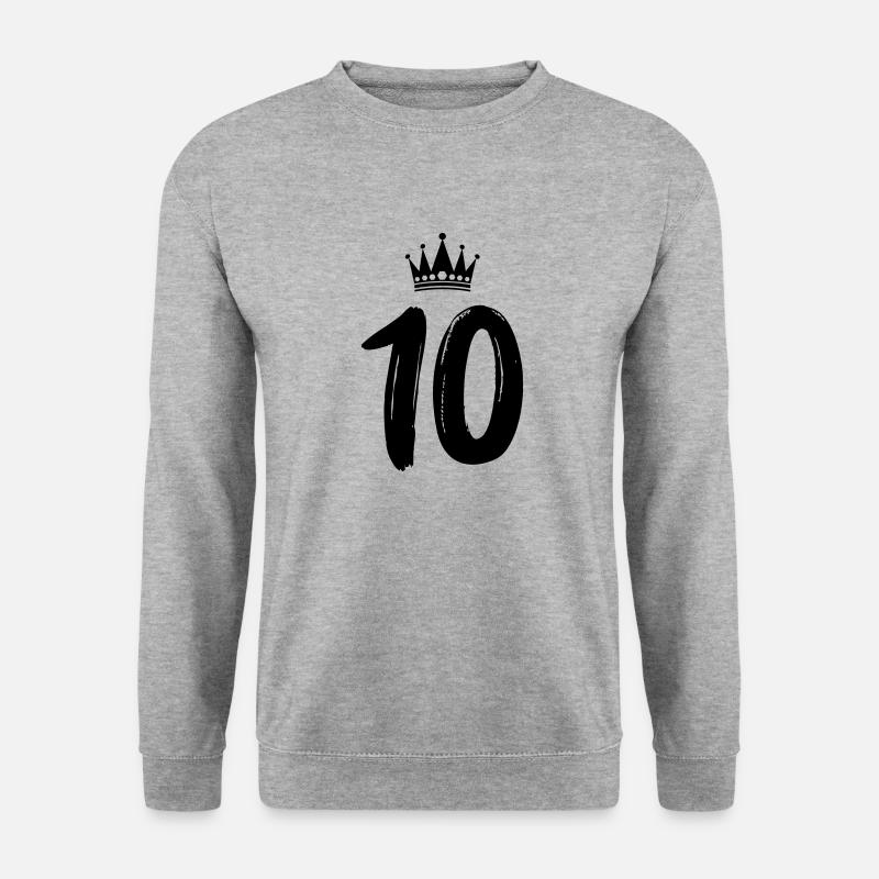 10 couronnes - Sweat-shirt Unisexe - gris chiné