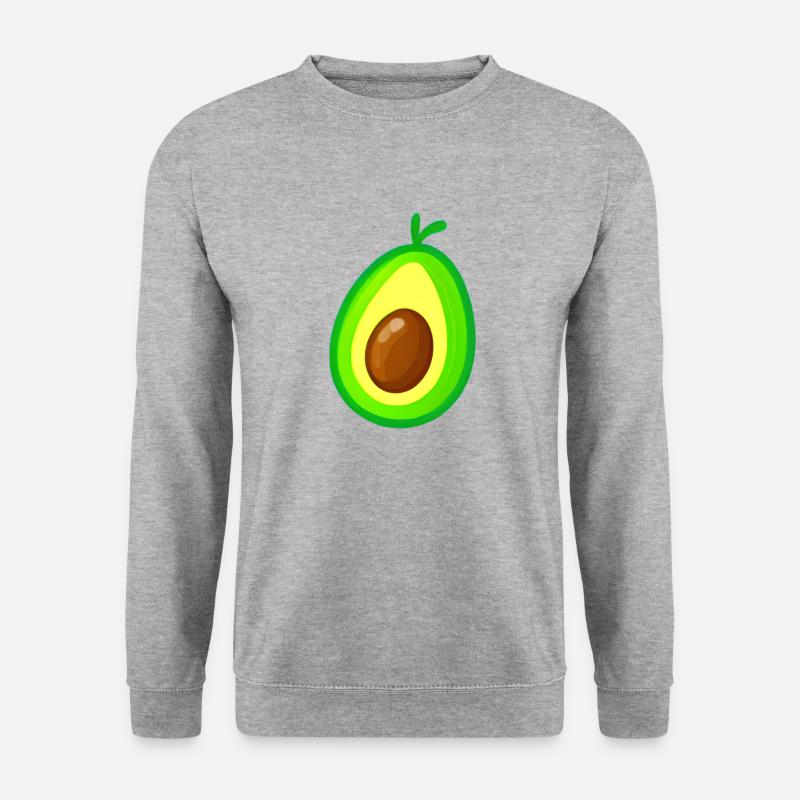 Avocado Icon - Unisex Pullover - Weißgrau meliert