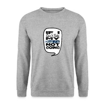 Book Dragon Book Keeper Cat Bday Book Fan Comics - Unisex Sweatshirt - salt & pepper - Front - Alina (178cm) & Michal (187cm)