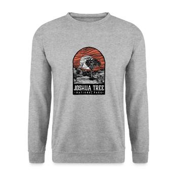 Parc national de Joshua Tree Californie - Sweat-shirt Unisexe - gris chiné - Devant - Alina (178cm) & Michal (187cm)