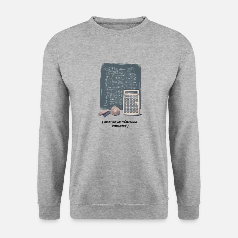 Das mathematische Abenteuer - Unisex Pullover - Weißgrau meliert
