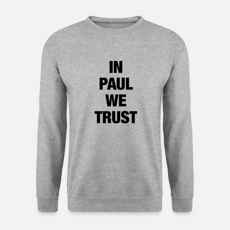 Paul - Unisex Pullover - Weißgrau meliert