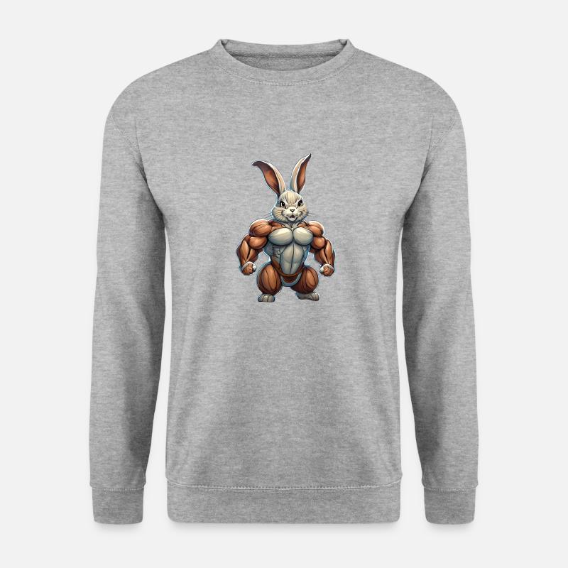 Iron Banny - Unisex Pullover - Weißgrau meliert
