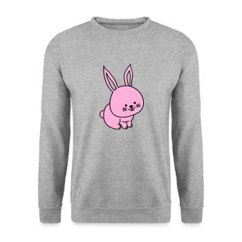 hare - Unisex Sweatshirt - salt & pepper - Front - Alina (178cm) & Michal (187cm)