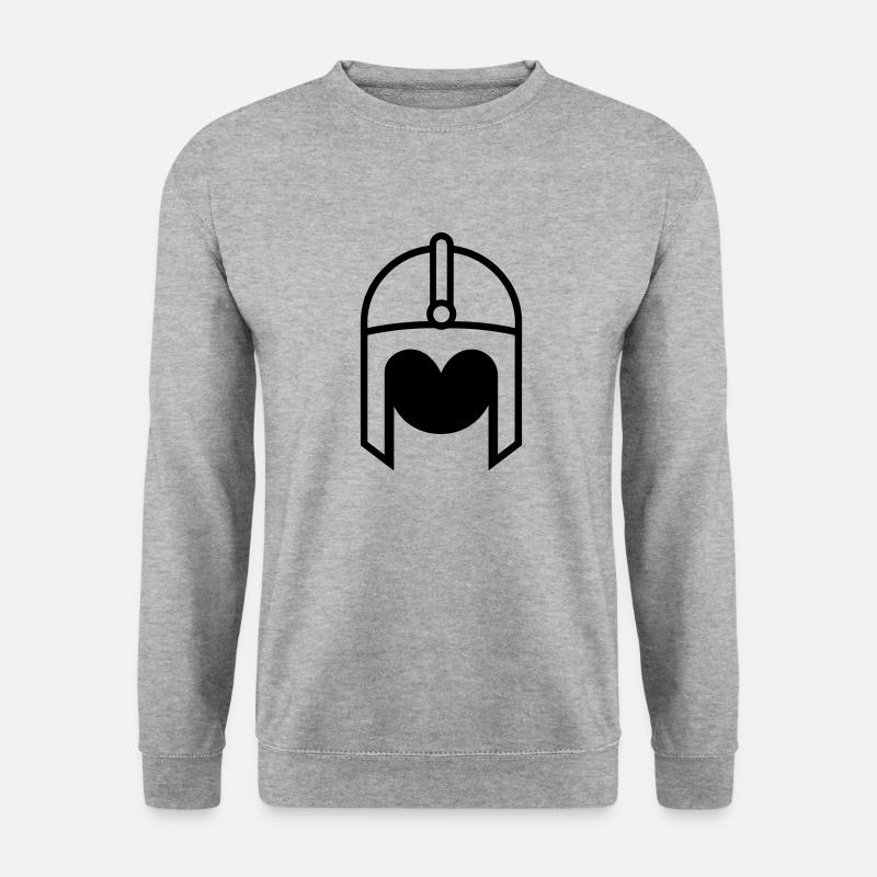 Guerrier Casque de viking - Sweat-shirt Unisexe - gris chiné