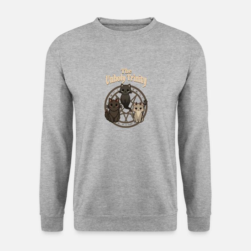 Die unheilige Dreifaltigkeit - Unisex Pullover - Weißgrau meliert