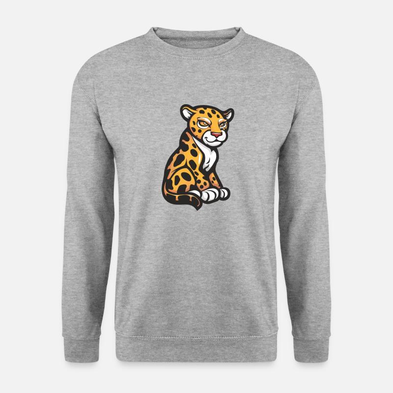 gepard - Unisex Pullover - Weißgrau meliert