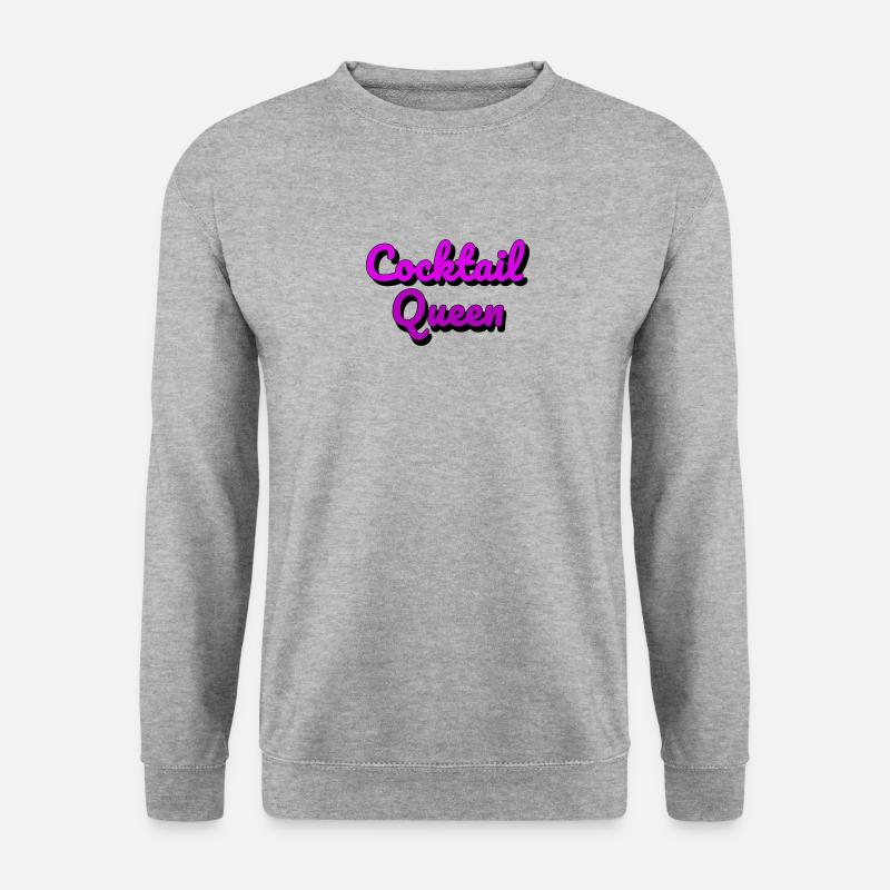 Cocktailqueen - Unisex Pullover - Weißgrau meliert