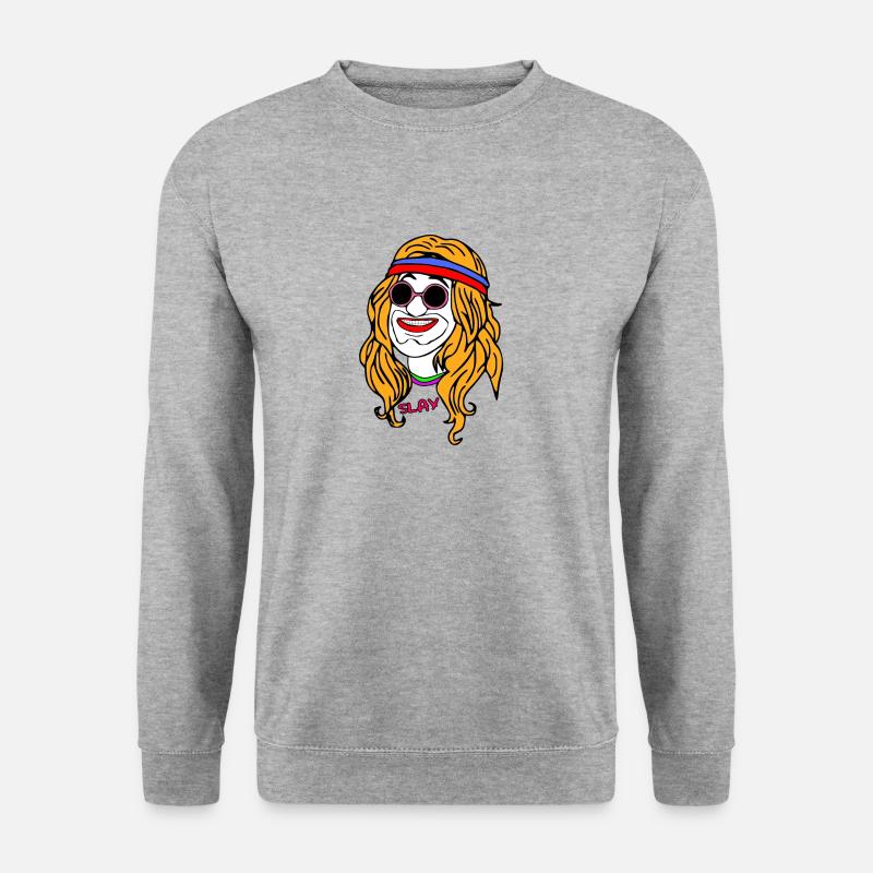 Chilly vibes - Unisex Pullover - Weißgrau meliert