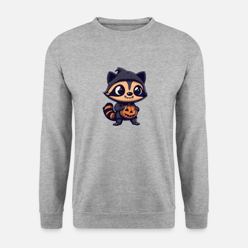 Raccoon Halloween Comic Funny - Unisex Sweatshirt - salt & pepper