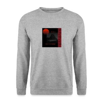 dUNhIMEJI - Unisex Sweatshirt - salt & pepper - Front - Alina (178cm) & Michal (187cm)