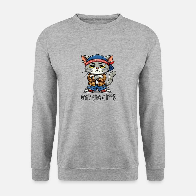 Ist dir scheißegal! - Unisex Pullover - Weißgrau meliert