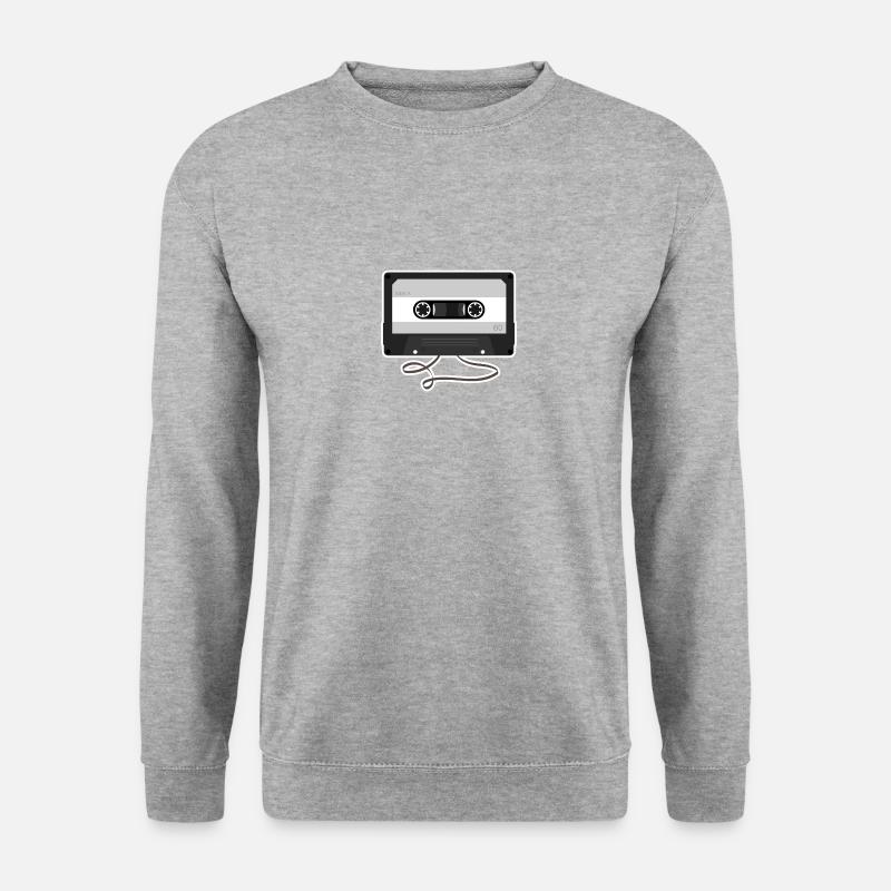 Musikkassette - Unisex Pullover - Weißgrau meliert
