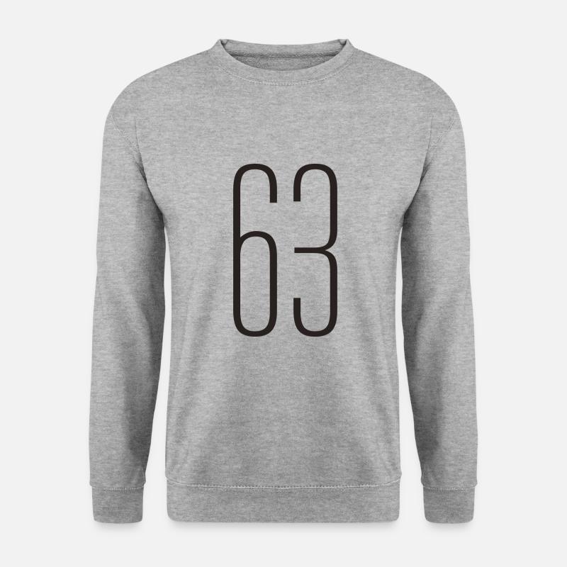 63 - Unisex Pullover - Weißgrau meliert