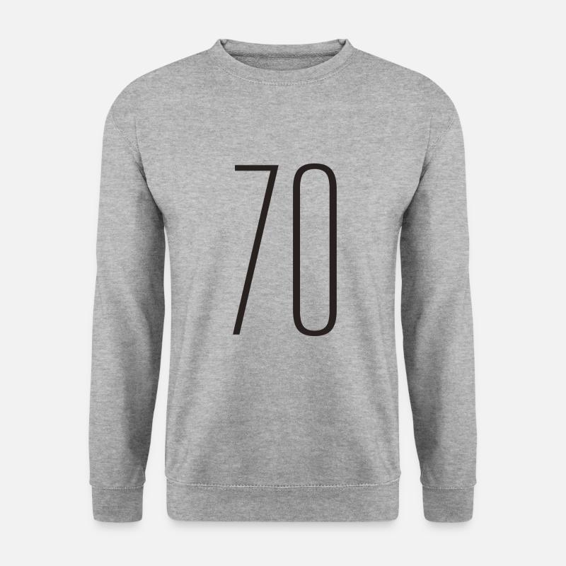 70 - Unisex Pullover - Weißgrau meliert