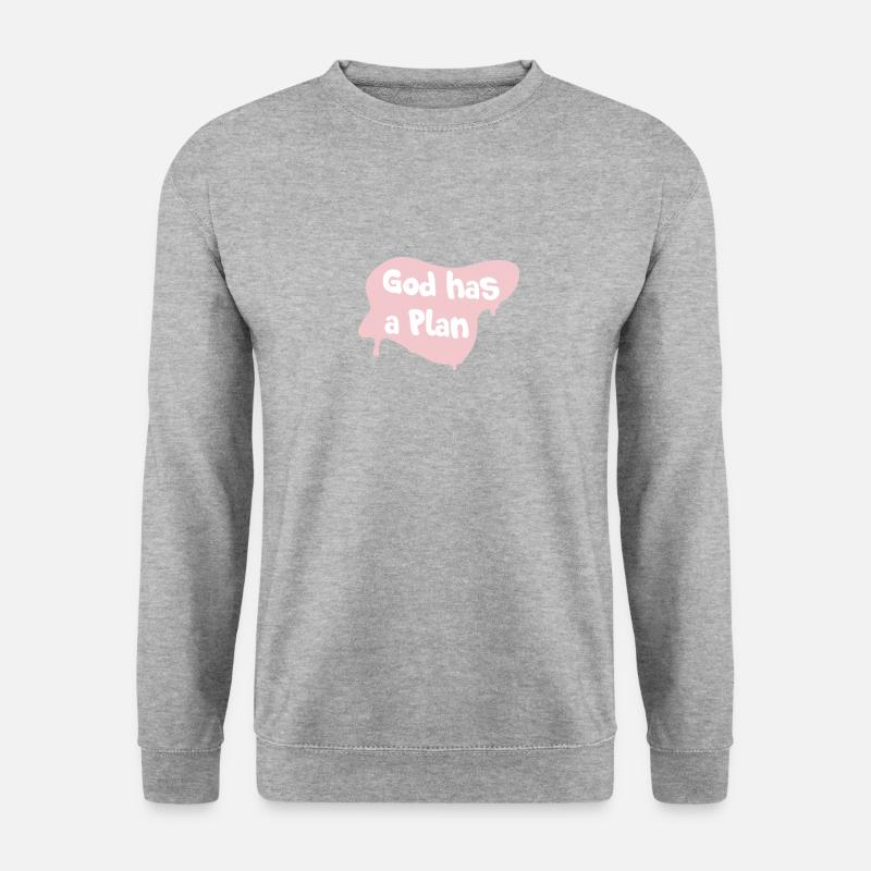 God has a plan - Unisex Sweatshirt - salt & pepper