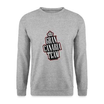 L’équipe de Gran Canaria - Sweat-shirt Unisexe - gris chiné - Devant - Alina (178cm) & Michal (187cm)