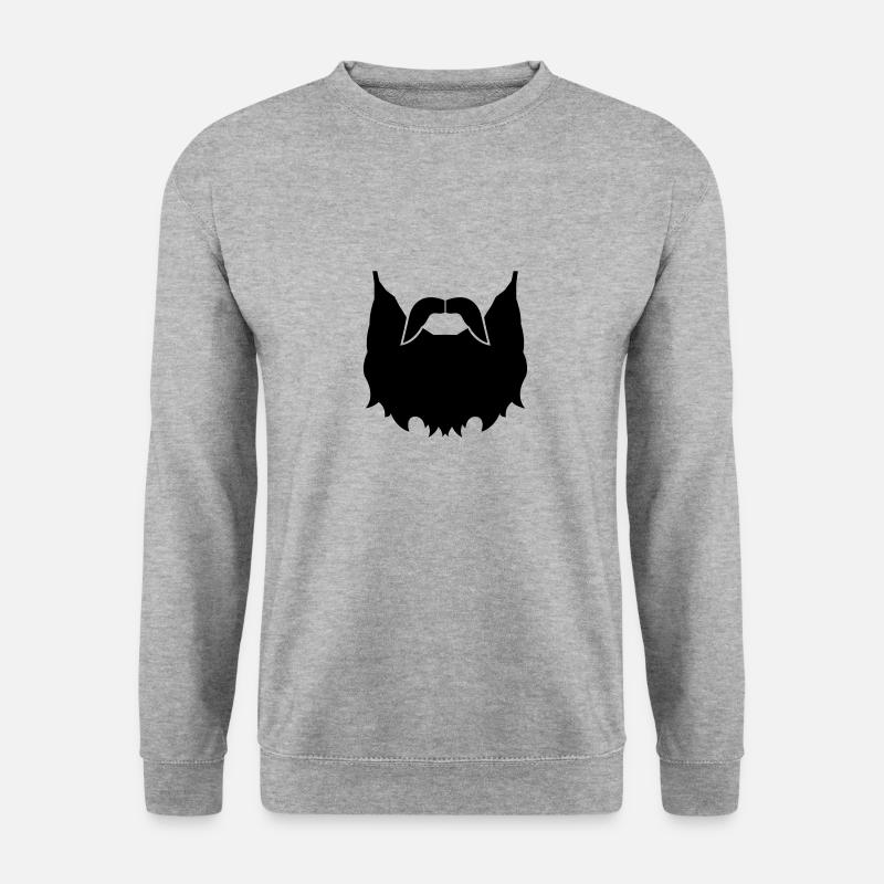 bart - Unisex Pullover - Weißgrau meliert
