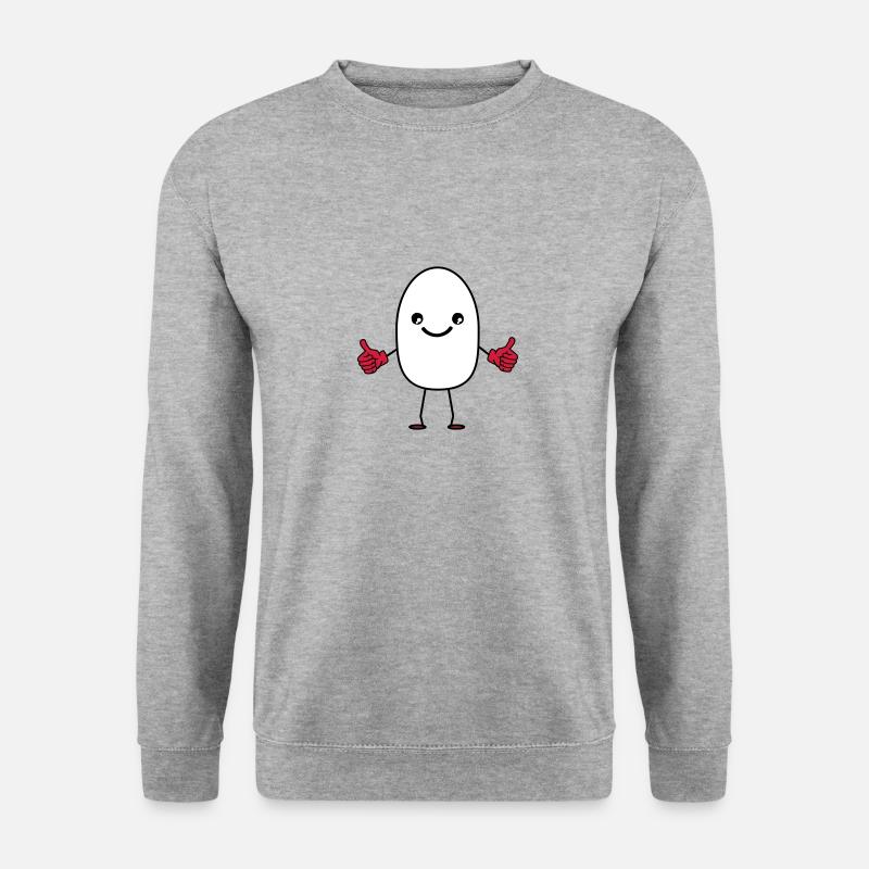 laughing egg - Unisex Sweatshirt - salt & pepper