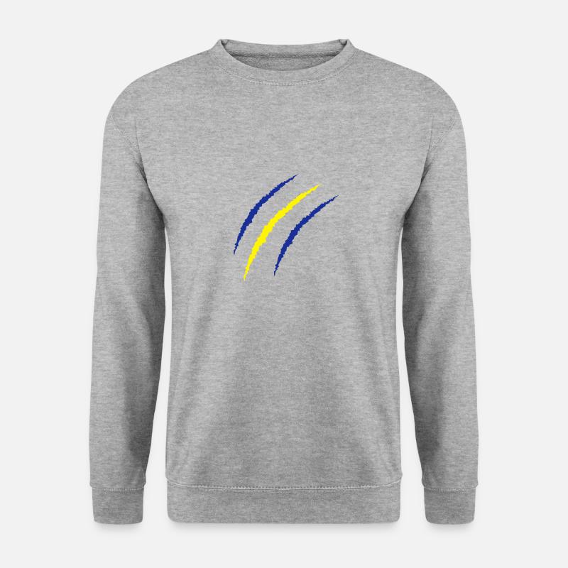 krallen schweden - Unisex Pullover - Weißgrau meliert