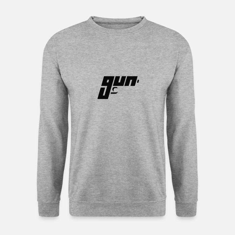 Gun - Unisex Pullover - Weißgrau meliert